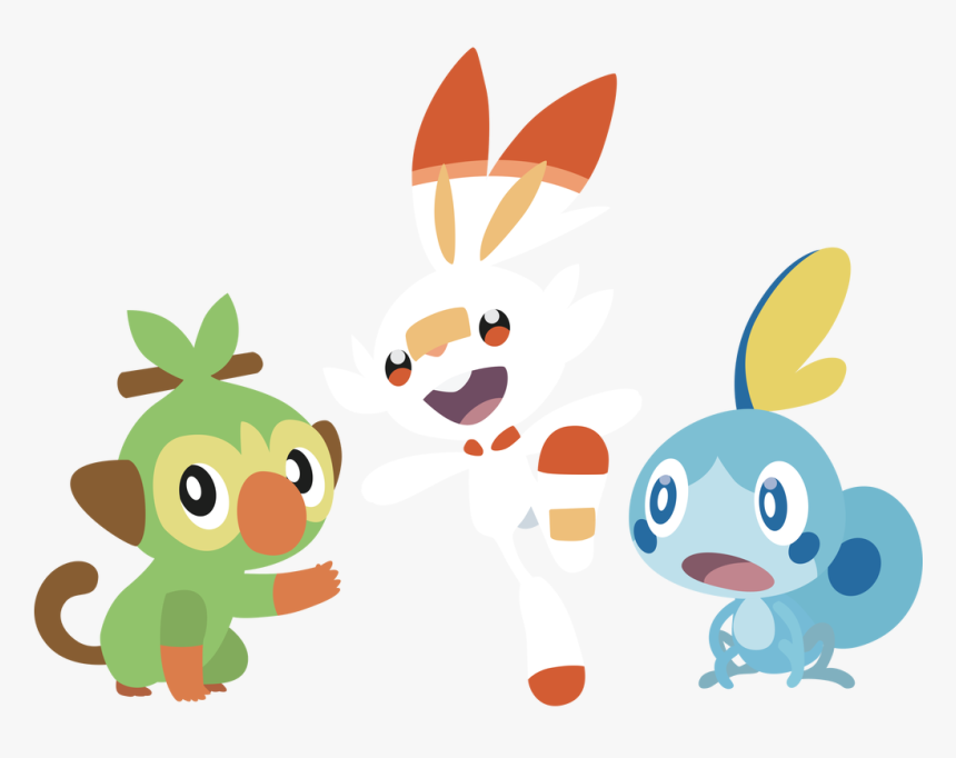 Shiny Gen 8 Starters, HD Png Download, Free Download