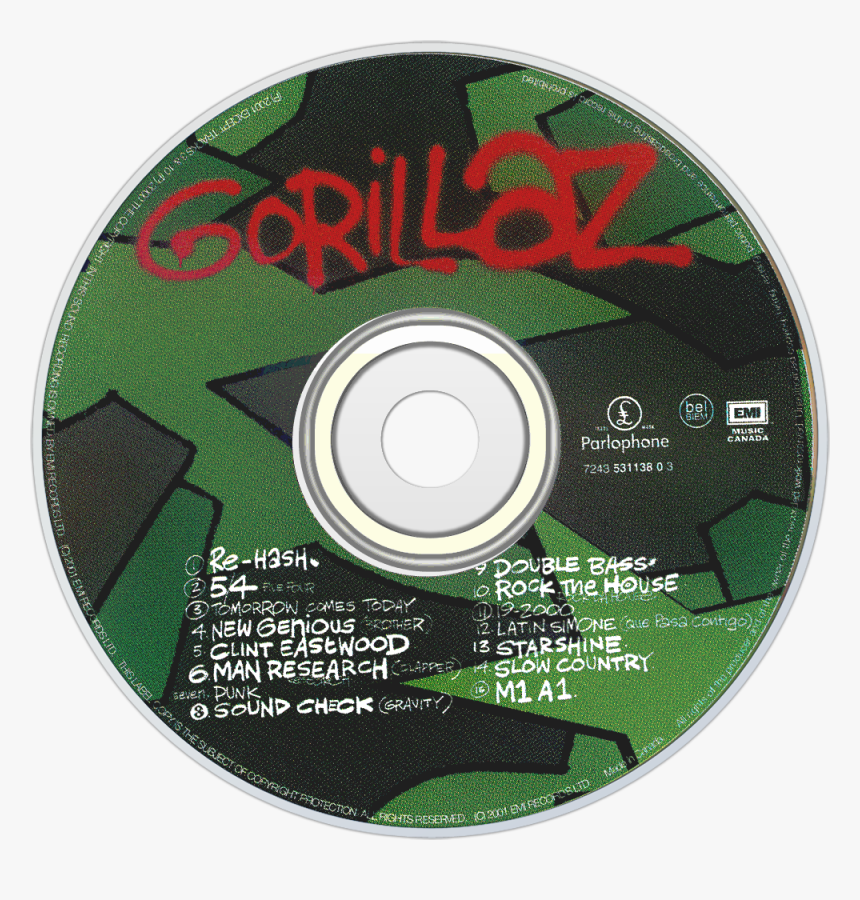 Cdart Artwork - Gorillaz, HD Png Download, Free Download