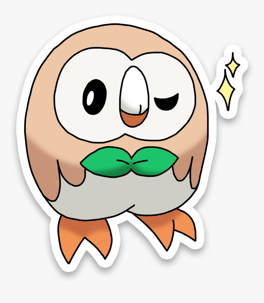 Transparent Rowlet Png - Pokemon Png Hd Stickers, Png Download, Free Download