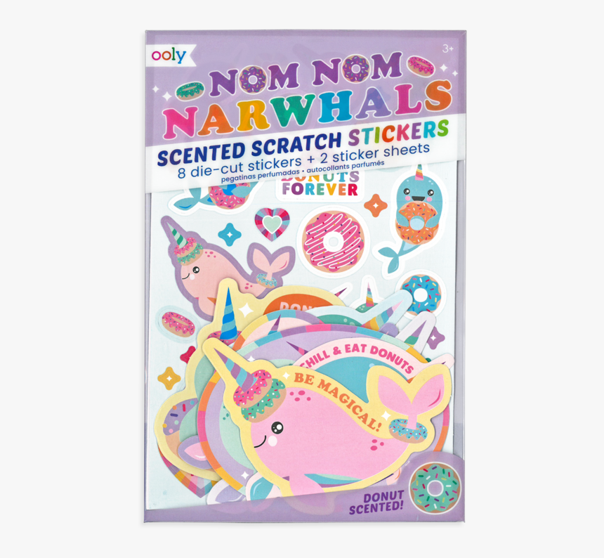 Donut Narwhal Stickers, HD Png Download, Free Download