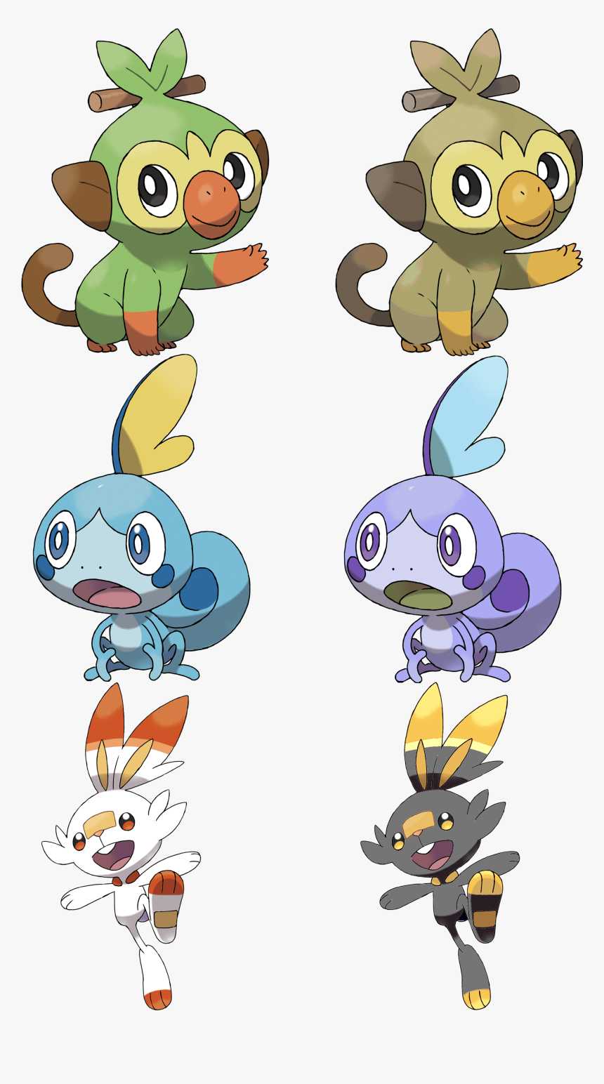Pokemon Sword And Shield Starters, HD Png Download, Free Download