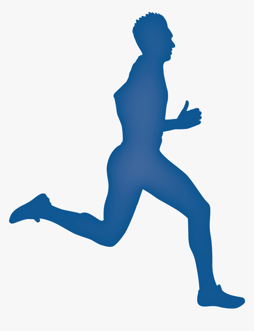 Silhouette Royalty Free Clip - Runner Silhouette, HD Png Download, Free Download