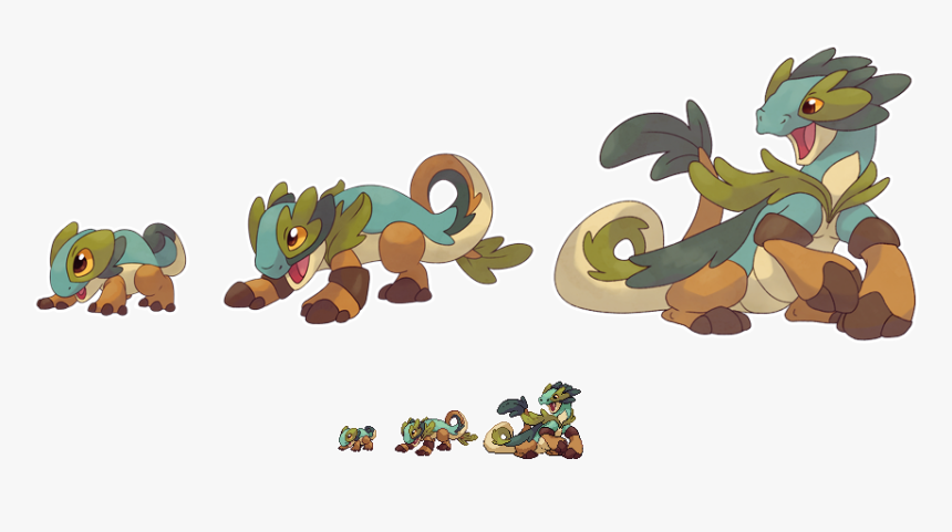 Fakemon Starters Grass, HD Png Download, Free Download