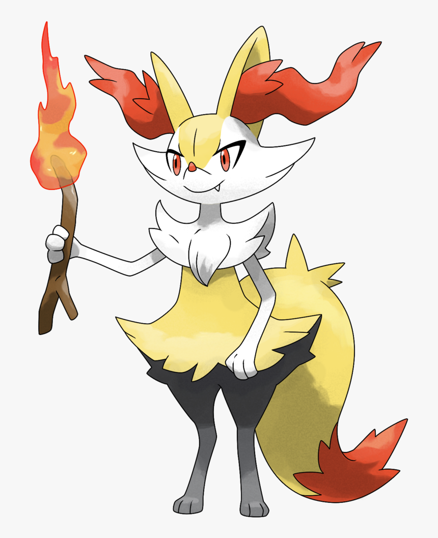 View Braixen , - Fire Pokemon With Stick, HD Png Download, Free Download