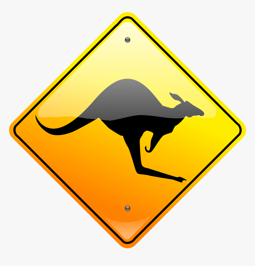 Kangaroo Sign Clip Arts - Kangaroo Sign Transparent, HD Png Download, Free Download