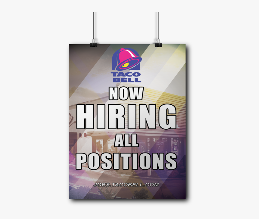 Clip Art Shaun Purvis Graphic Design - Taco Bell Now Hiring Sign, HD Png Download, Free Download