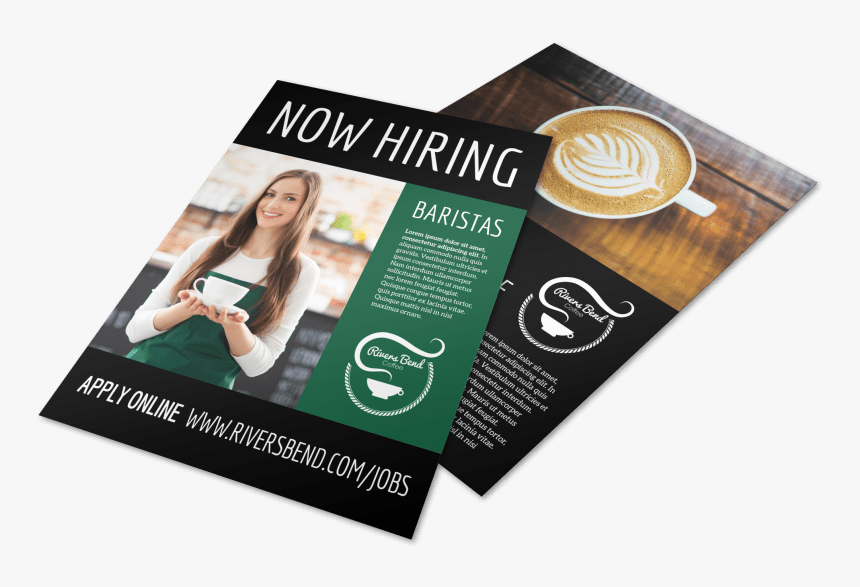 Now Hiring Baristas Flyer Template Preview - Flyer, HD Png Download, Free Download