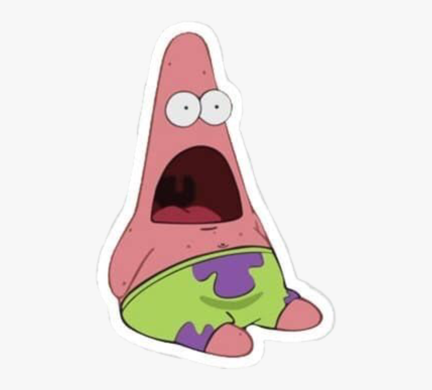 Patrick Star Shocked Transparent - Surprised Patrick Png, Png Download, Free Download