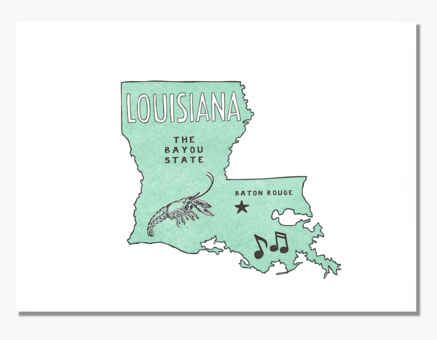 Louisiana State Print - Atlas, HD Png Download, Free Download