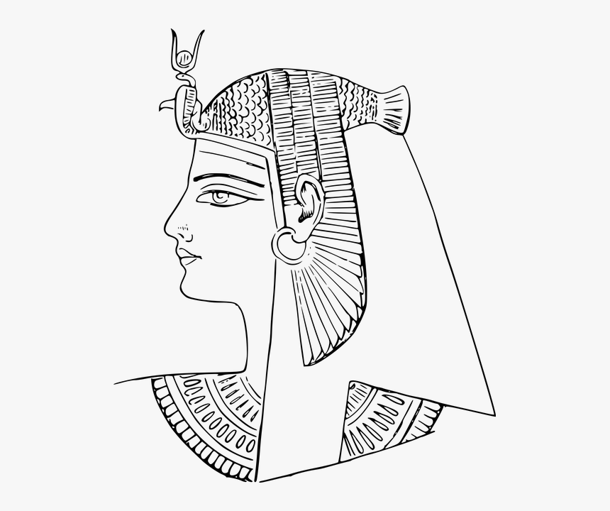 Ancient Egypt Face Drawing, HD Png Download, Free Download