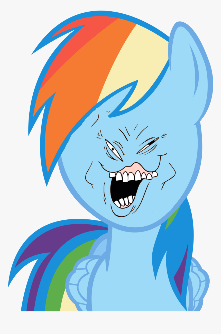 More Shocked Rainbow Dash , Png Download - Rainbow Dash Face, Transparent Png, Free Download