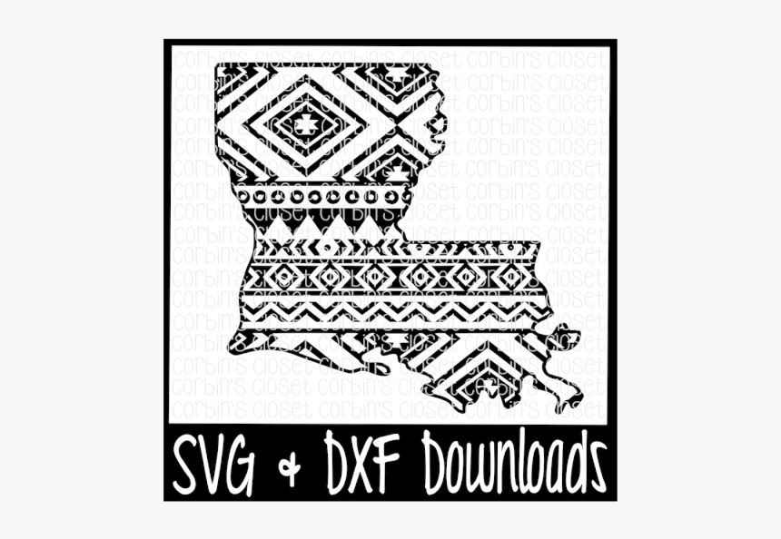Free Louisiana Svg * Aztec Louisiana Cut File Crafter - 4th Of July Svg Free, HD Png Download, Free Download