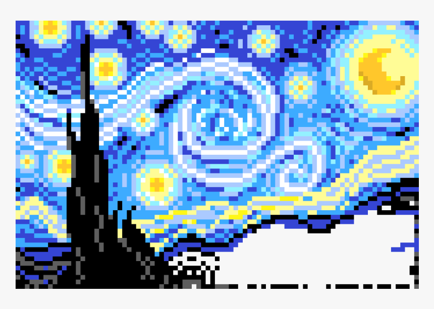 Starry Night Part - Starry Night Perler Beads, HD Png Download, Free Download