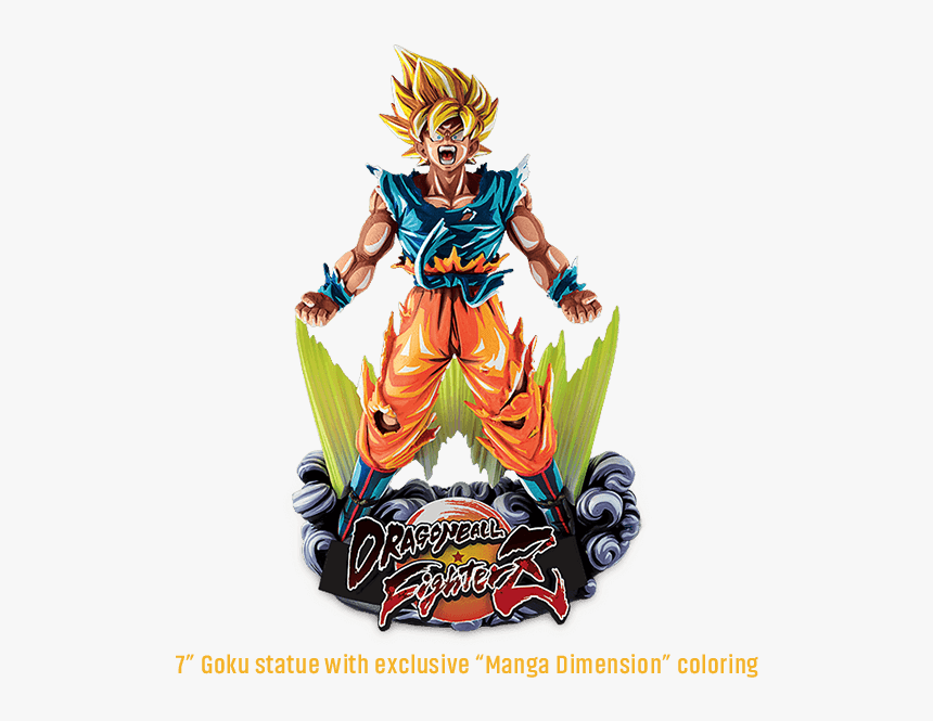 Dragon Ball Fighterz Statue Goku Saiyan Sayajin Kamehameha, HD Png Download, Free Download