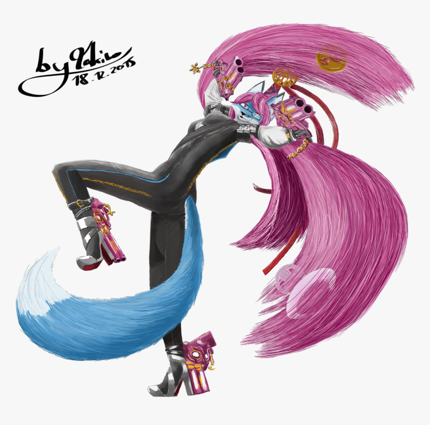 Blue-foxyfied - Bayonetta - Affinity Bayonetta Reference, HD Png Download, Free Download