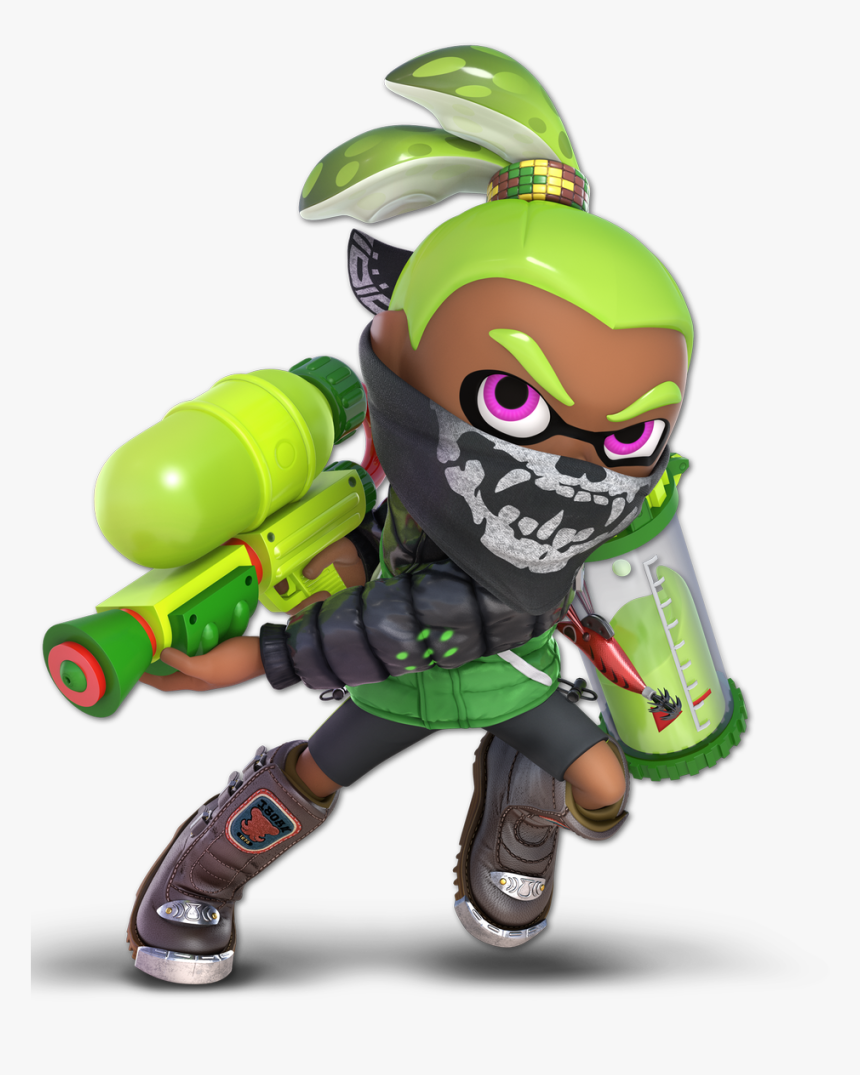 I Would"ve Liked Rodin From Bayonetta, But My Son Definitely - Inkling Super Smash Green, HD Png Download, Free Download