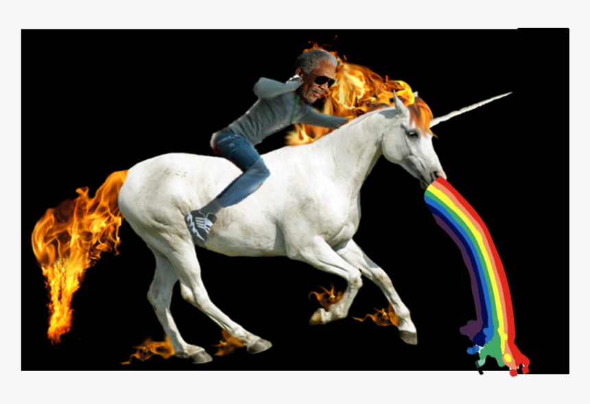 Flaming Unicorn, HD Png Download, Free Download