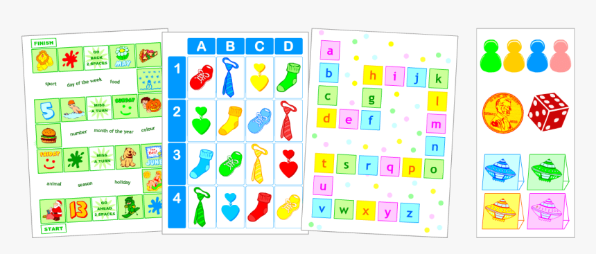 Printable Games For Kids Learning English - Kids Board Games Printable, HD Png Download, Free Download