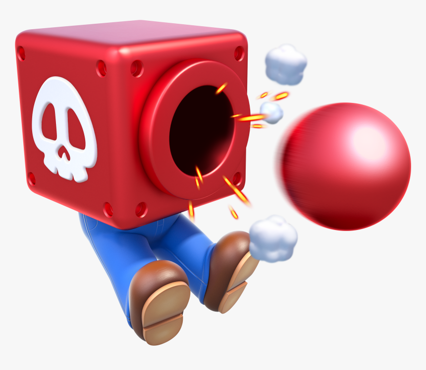 Image Head Artwork D - Super Mario Cannon Box, HD Png Download, Free Download
