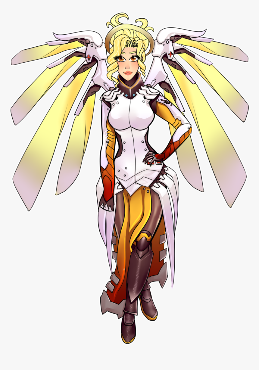 Transparent Mercy Png - Mercy Overwatch Fanart Transparent, Png Download, Free Download