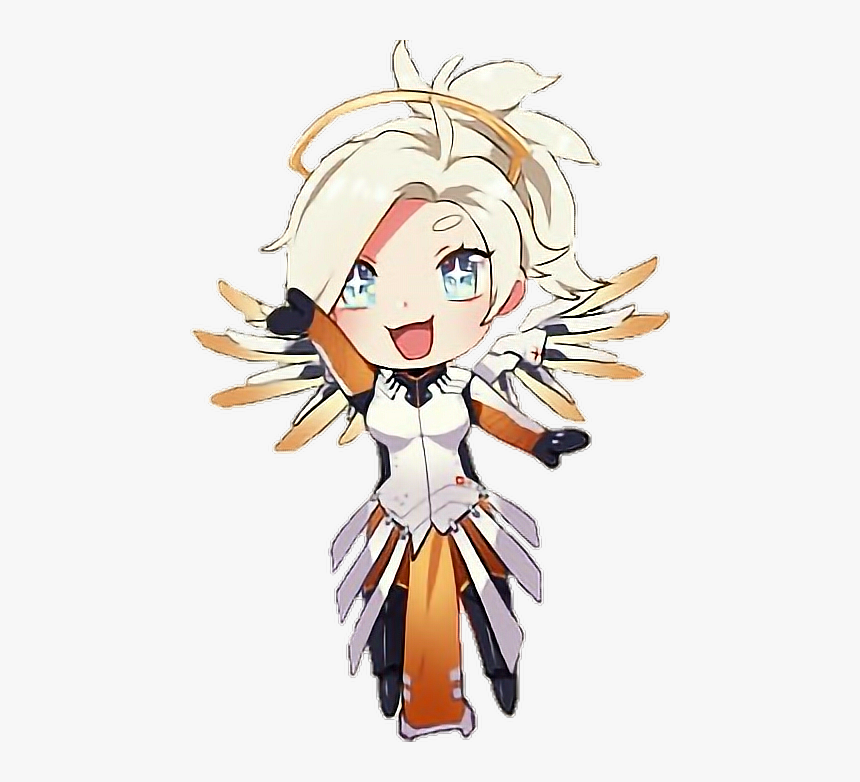 #overwatch #mercy #cute #chibi - Cute Chibi Mercy, HD Png Download, Free Download