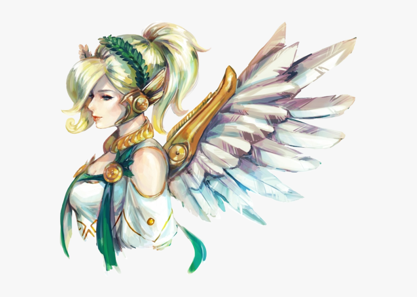 Overwatch Mercy Winged Victory Fanart, HD Png Download, Free Download