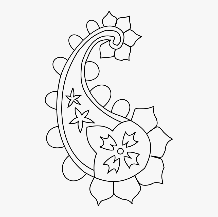 Paisley - Paisley Clipart Black And White Png, Transparent Png, Free Download