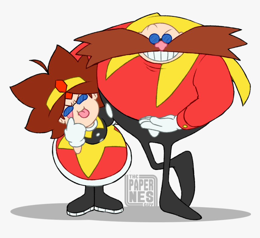 The Paper Nes Sonic Mania Doctor Eggman Super Smash - Egg Man Sonic Mania Cartoon, HD Png Download, Free Download