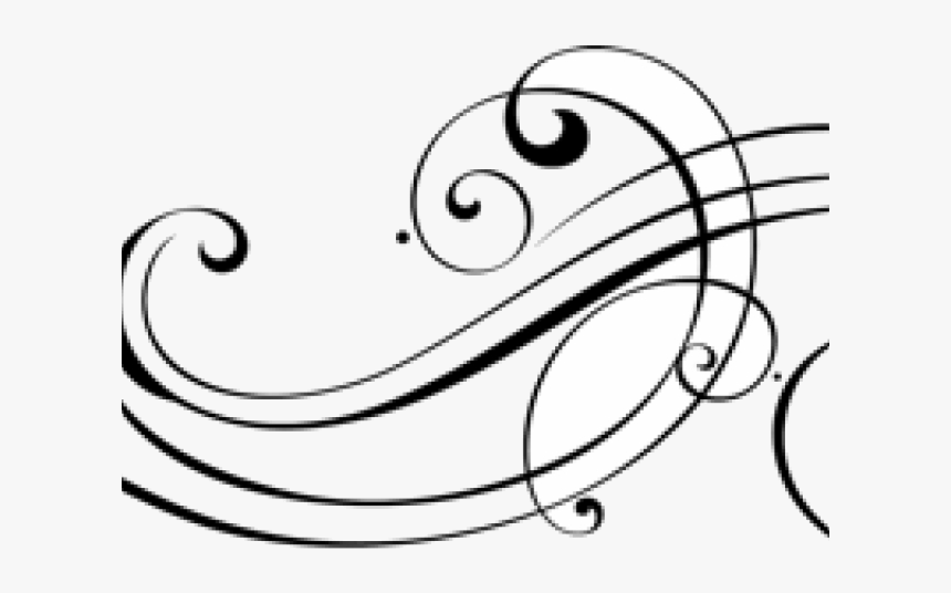 Fancy Lines Design Clipart Transparent Scroll Png - Transparent Scroll Design, Png Download, Free Download