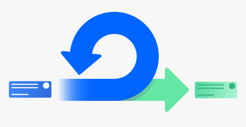 Two Arrows That Represent A Scrum Sprint And The Process - Sprint Agile, HD Png Download, Free Download