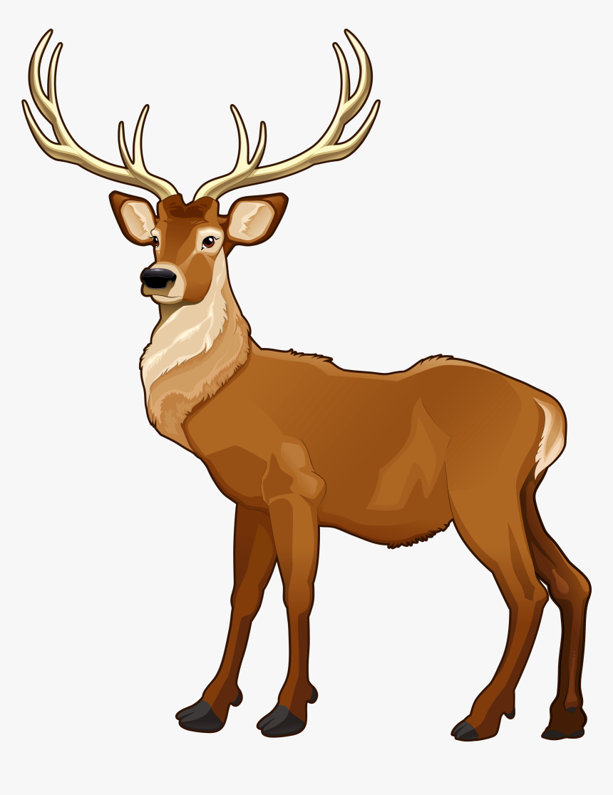 Elk Png Art - 羚羊 卡通, Transparent Png, Free Download