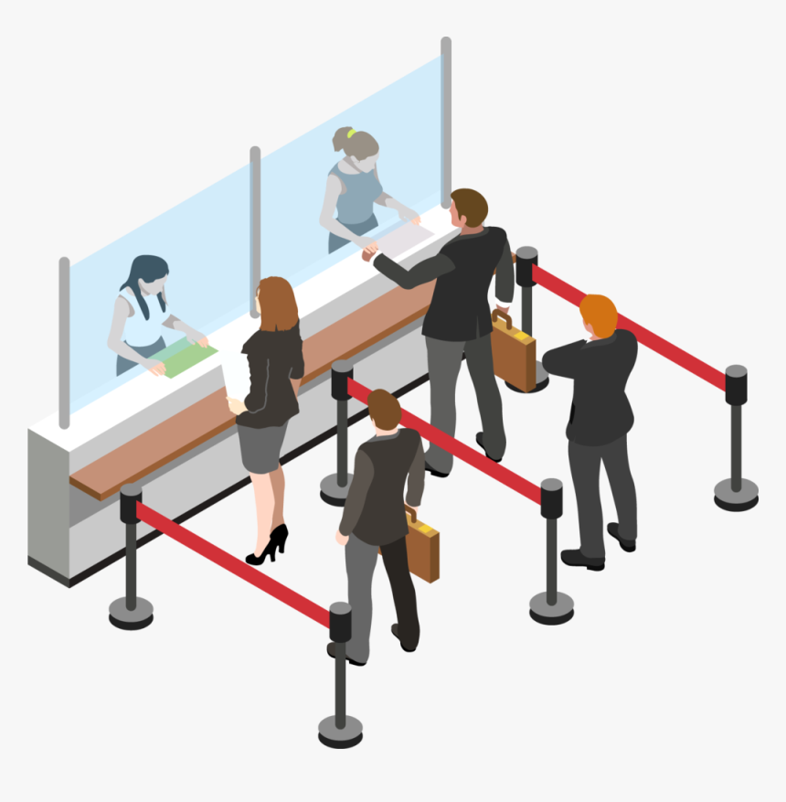 Bank Queue@3x, HD Png Download, Free Download