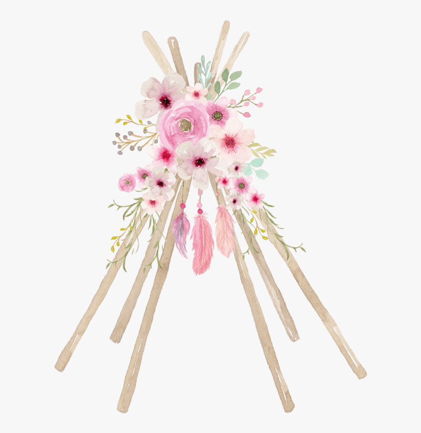 Tee Pee Party At Little Miss Enchanted - Dream Catcher Invitation Background, HD Png Download, Free Download