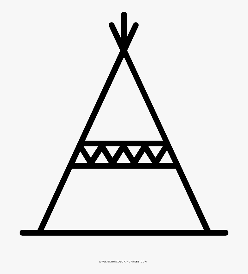 Teepee Coloring Page - K12 International Academy, HD Png Download, Free Download