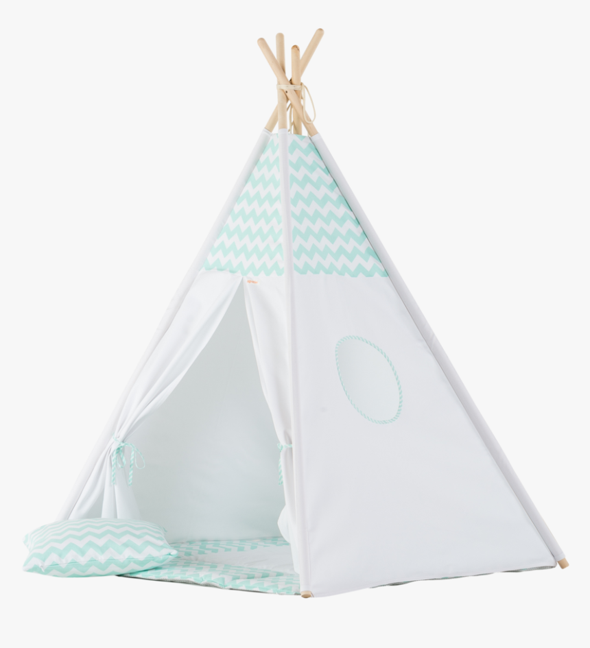 Chevron Teepee For Kids Mint And White"
 Data Zoom="//cdn - Tent, HD Png Download, Free Download