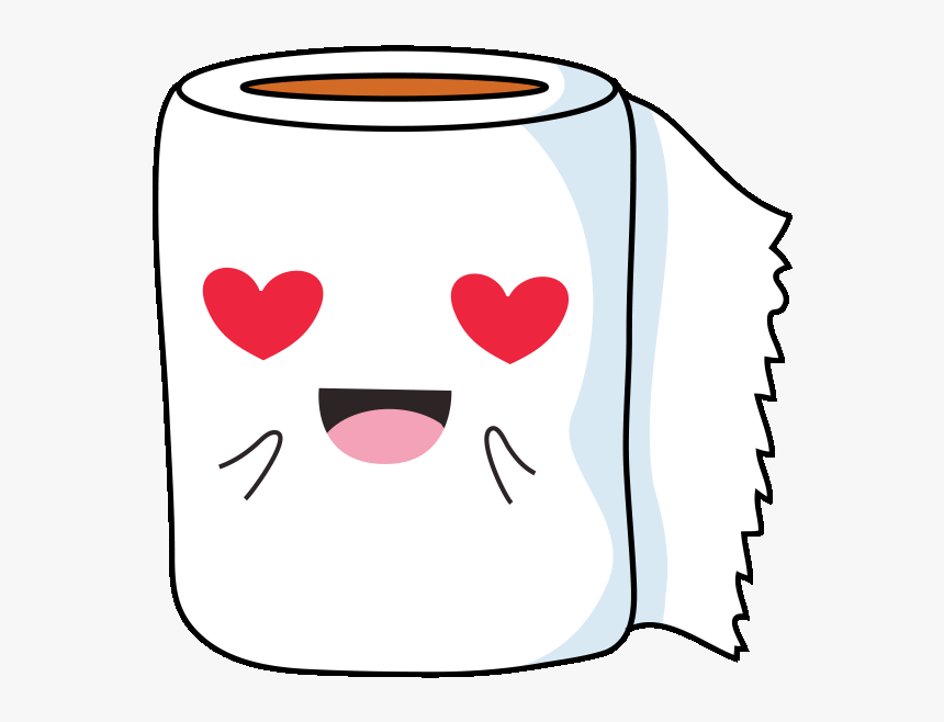 Toilet Paper- Love Toilet Paper Love Hearts Heart Eyes - Sad Toilet, HD Png Download, Free Download