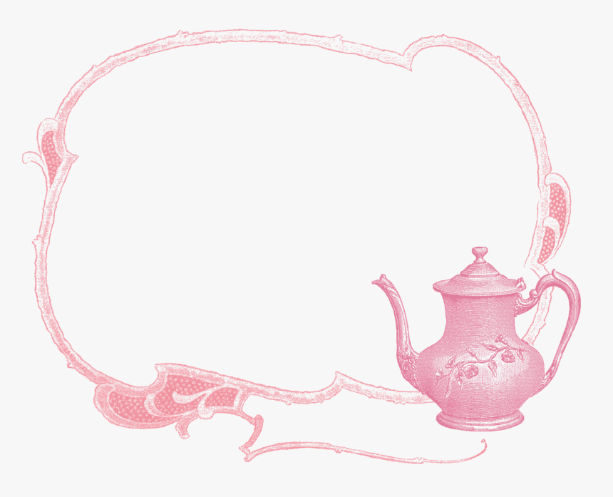 Teapot Border Free Clipart, HD Png Download, Free Download