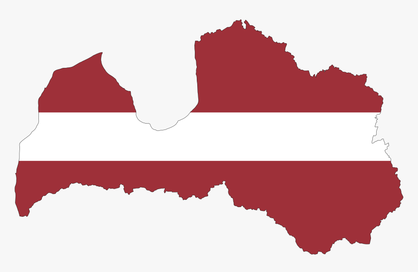 Austria Flag Vector - Latvia Flag Map, HD Png Download, Free Download