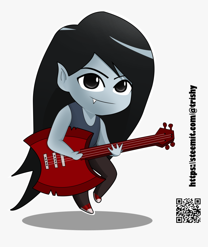 Marceline - Marceline Adventure Time Fanart, HD Png Download, Free Download
