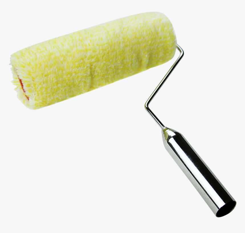 Iron Handle Paint Roller With Yellow Acrylic Screwing - Paint Roller, HD Png Download, Free Download