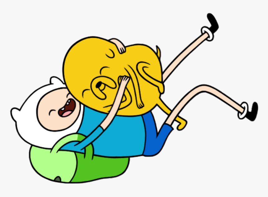 Finn And Jake Png - Adventure Time Finn And Jake Hugging, Transparent Png, Free Download