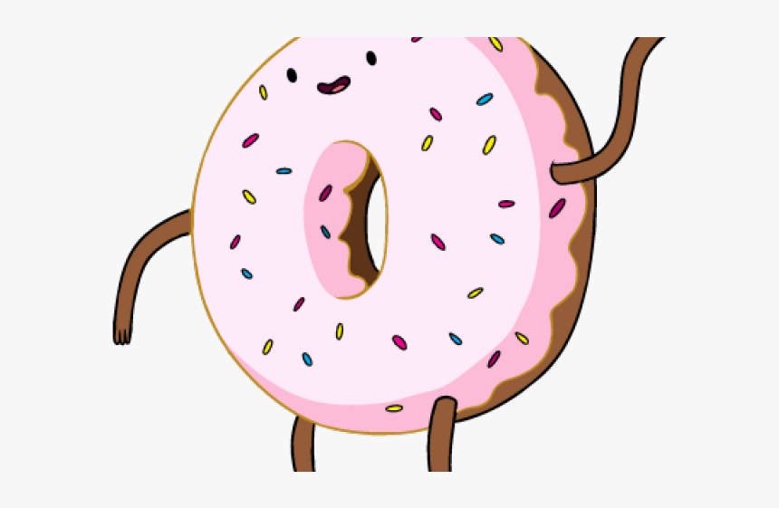 Adventure Time Clipart Png Transparent - Donut Cartoon Character Png, Png Download, Free Download