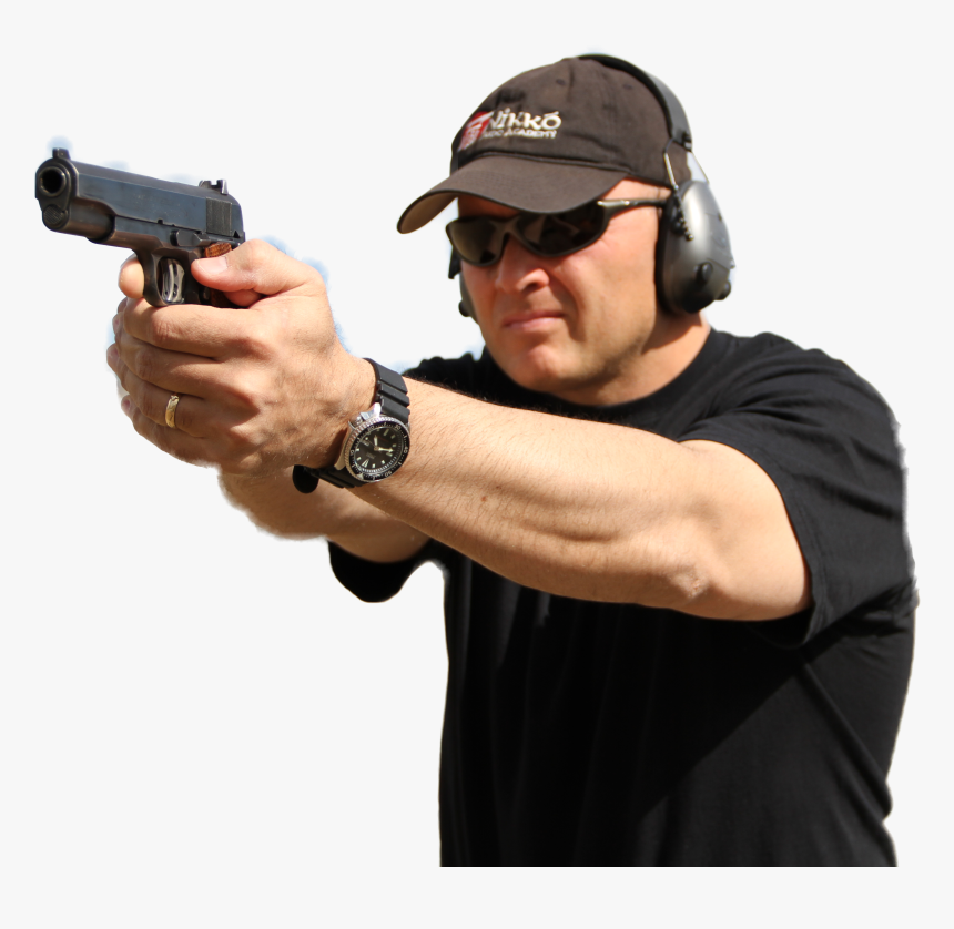 Tactical Training - Shooting A Gun Png, Transparent Png, Free Download