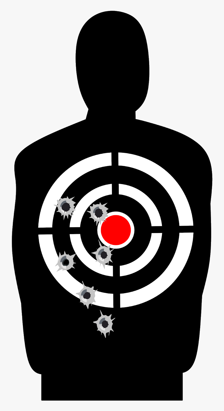 Target, Shooting, Range, Gun, Silhouette, Sniper, Shot - Shooting Range Target Mural, HD Png Download, Free Download