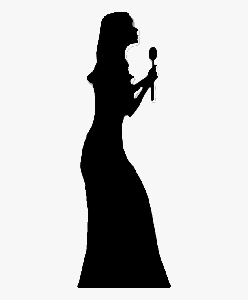 Singer Png Free Images - Woman Singing Silhouette Png, Transparent Png, Free Download