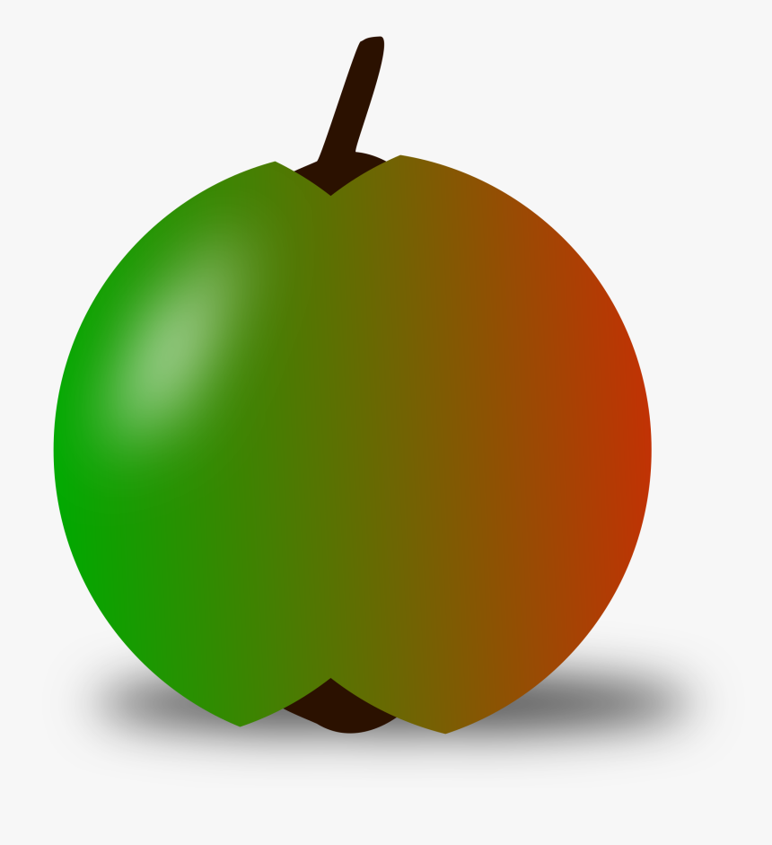 Red And Green Apple Clip Arts - Clip Art, HD Png Download, Free Download