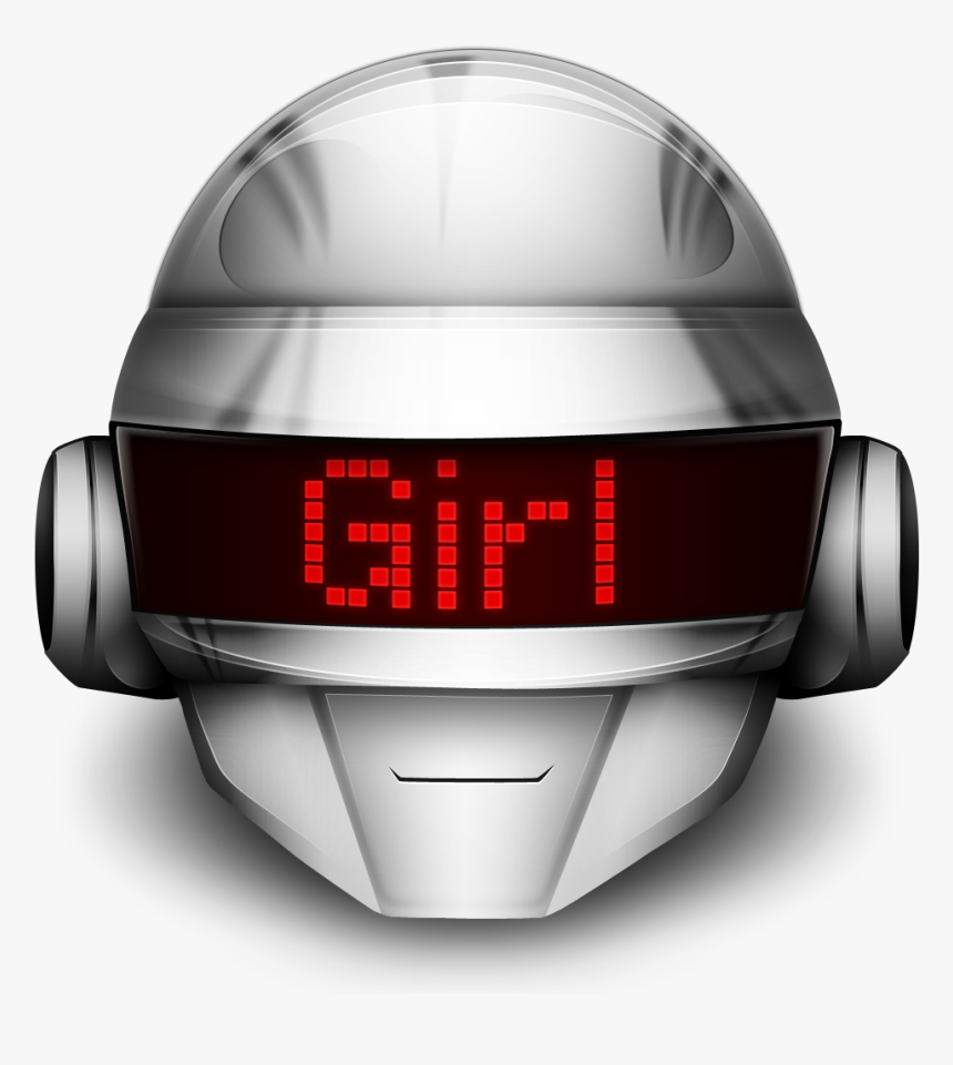 Transparent Girl Icon Png - Daft Punk Helmet Transparent, Png Download, Free Download