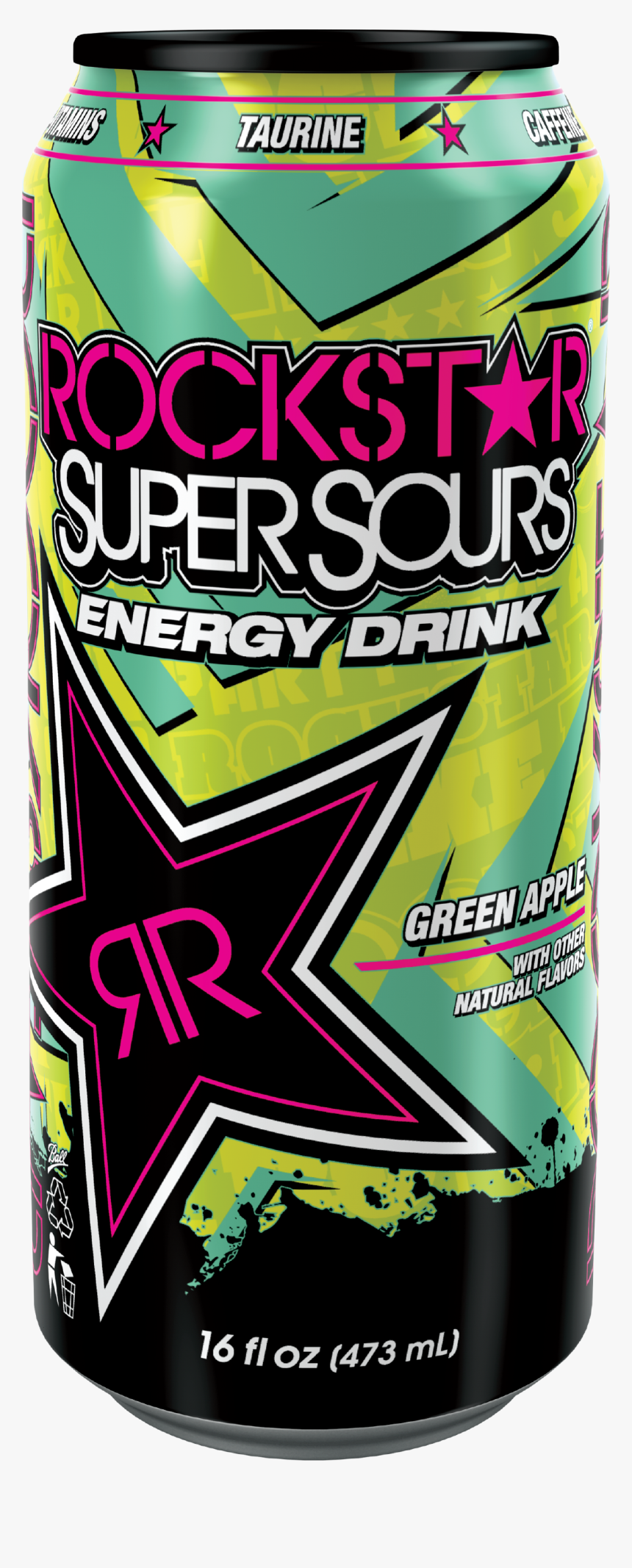 Rockstar Super Sours Green Apple, HD Png Download, Free Download