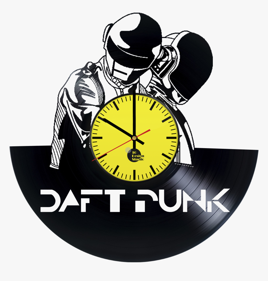 Daft Punk Music Handmade Vinyl Record Wall Clock Big - Daft Punk, HD Png Download, Free Download