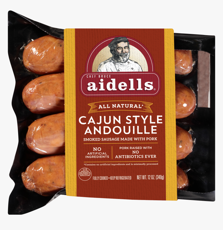 Aidells All Natural Cajun Style Andouille Dinner Sausage, - Aidells Smoked Pork Sausage Cajun Style Andouille, HD Png Download, Free Download